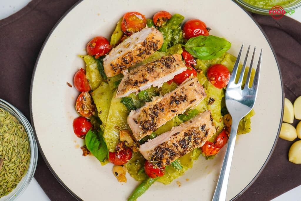 Pesto Chicken Pasta at Home