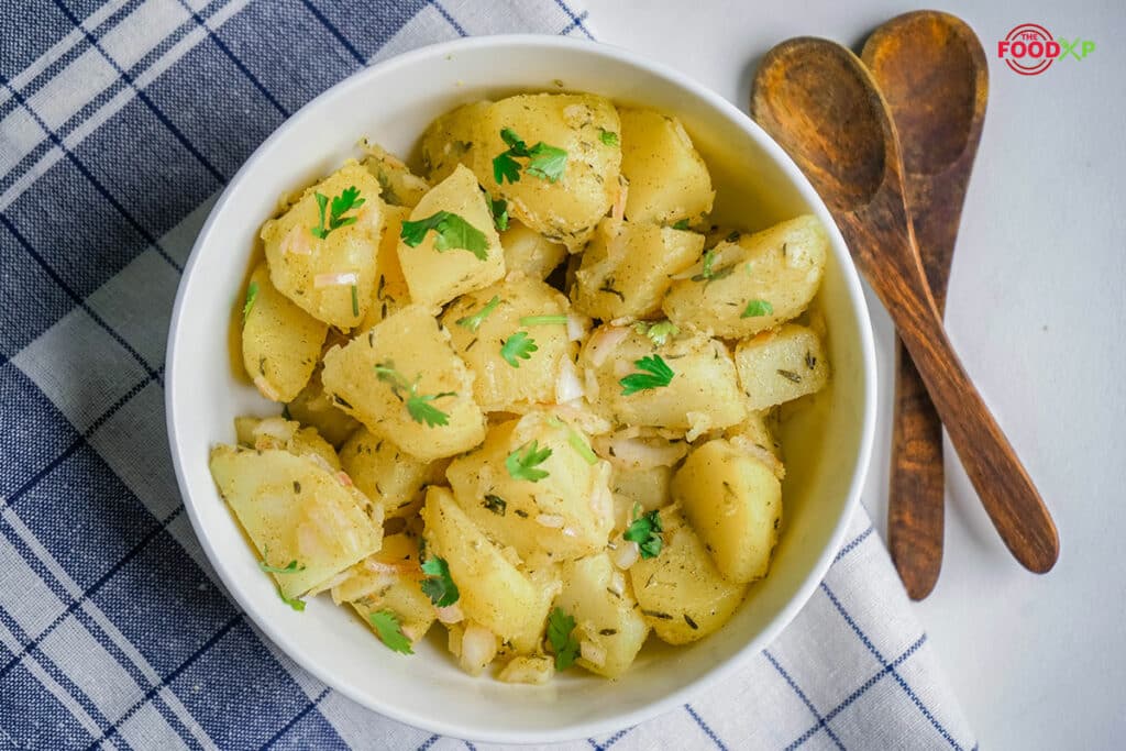 Serving Jamie Oliver Potato Salad